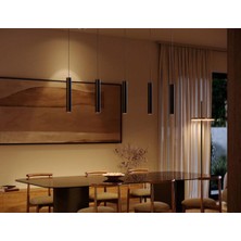  Mylights Sıralı Masaüstü Beşli 5 Li Sartkıt 120CM Metal Gövde Tasarruflu LED Ampul ile Spot Sarkıt  Avize