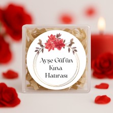 Repro Design Kişiye Özel Kına Hatırası Baskılı Yapışkanlı Etiket 24 Adet  No:68