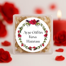 Repro Design Kişiye Özel Kına Hatırası Baskılı Yapışkanlı Etiket 24 Adet  No:66
