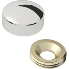 Vida Kapağı 15 mm Krom 10 Adet Vida Kapama Kapatıcı Tıpa
