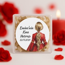 Repro Design Kişiye Özel Kına Hatırası Baskılı Yapışkanlı Etiket 24 Adet  No:73