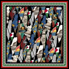 Kefiye Eşarp F112-04 90X90 Herbal/bitkisel