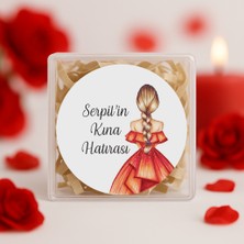 Repro Design Kişiye Özel Kına Hatırası Baskılı Yapışkanlı Etiket 24 Adet  No:72