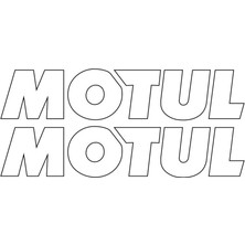 Motul Yazılı Mini Sticker Etiket Modeli