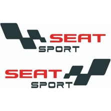 Seat Sport Yazılı Sticker Etiket Modeli