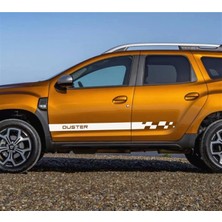 Renault Dacia Duster Yan Kapı Şerit Sticker Etiket Modeli