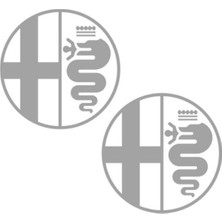 Alfa Romeo Otomobil Yan Kapı Logo Sticker Etiket Modeli