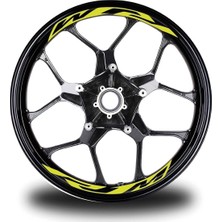 Revs Your Heart Yazılı Kırmızı Arka Maşa Sticker Etiket Modeli