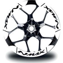 Yamaha Nmax Iç & Dış Jant Sticker Etiket Modeli Beyaz