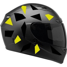 Kare Siyah Neon Sarı Kamuflaj Kask Sticker Modeli 2