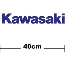 Kawasaki Logo Yazı Sticker Etiket Tek Renk