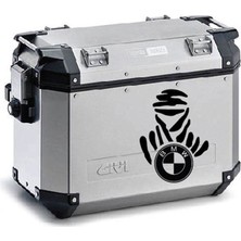 Bmw Desenli Motosiklet Çanta Sticker Etiket Modeli