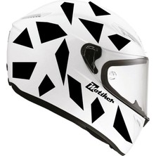 Kare Siyah Kamuflaj Kask Sticker Modeli 2