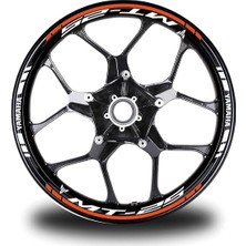 Turuncu Yamaha R1 Takım Jant Sticker Etiket