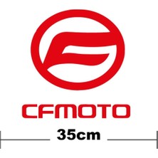 Cf Moto Logo Yazı Sticker Etiket Tek Renk