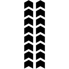 Ok Şekilli Mini Sticker Etiket Modeli