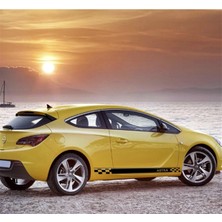 Opel Astra Yan Kapı Sticker Etiket Modeli