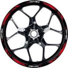 Cfmoto NK450 Sticker Jant Dışı Şerit Baskılı Kırmızı Model