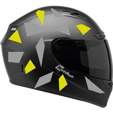 Kare Gri Neon Sarı Kamuflaj Kask Sticker Modeli