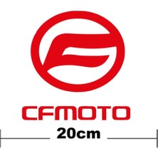 Cf Moto Logo Yazı Sticker Etiket Tek Renk