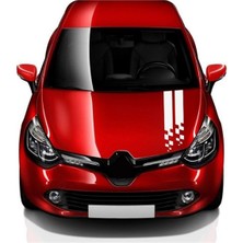 Ön Kaput Şerit Çizgi Sticker Etiket Modeli