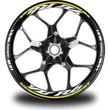 Neon Sarı Yamaha Yzf R6 Takım Jant Sticker Etiket