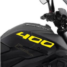 Bajaj Dominar Sarı 400 Yazı Sticker Etiket Modeli