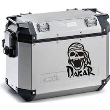 Kuru Kafa Desenli Dakar Motosiklet Çanta Sticker Etiket Modeli - 2