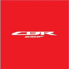 Honda CBR650F Beyaz Yan Grenaj Sticker Etiket Modeli 1 Adet