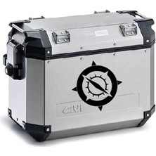 Pusula Desenli Motosiklet Çanta Sticker Etiket Modeli 4