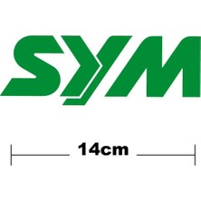 Sym Logo Yazı Sticker Etiket Tek Renk