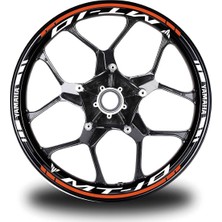 Turuncu Yamaha R1M Takım Jant Sticker Etiket