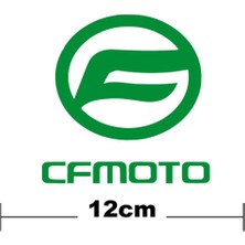 Cf Moto Logo Yazı Sticker Etiket Tek Renk