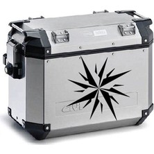 Desenli Motosiklet Çanta Sticker Etiket Modeli