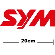 Sym Logo Yazı Sticker Etiket Tek Renk