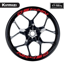 Kırmızı Cfmoto 450NK Yazılı 8 Li Jant Içi Yazı Sticker
