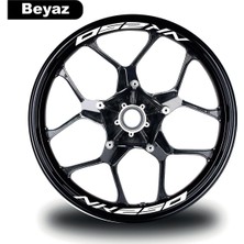 Cf Moto Nk 250 Jant Içi 8 Adet Sticker Beyaz