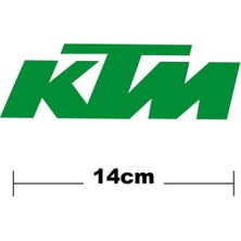 Ktm Logo Yazı Sticker Etiket Tek Renk