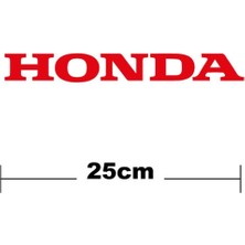 Honda Logo Yazı Sticker Etiket Tek Renk