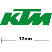 Ktm Logo Yazı Sticker Etiket Tek Renk