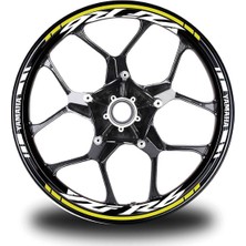 Sarı Yamaha R6 Jant Sticker Etiket