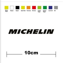 Michelin Sponsor Marka Tek Renk Sticker Etiket
