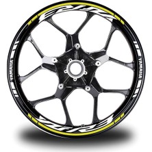 Turuncu Yamaha R6 Takım Jant Sticker Etiket