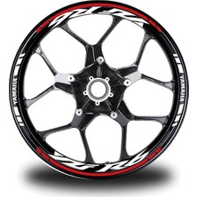 Kırmızı Yamaha R6 Jant Sticker Etiket