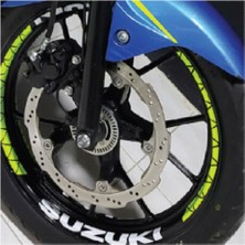 Suzuki Gsx-S Jant Sticker Etiket Modeli Neon Sarı