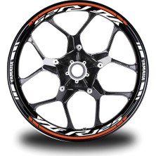 Kırmızı Yamaha mt 09 Takım Jant Sticker Etiket
