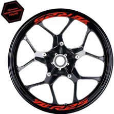Yamaha Yzf R25 Yazılı 8li Jant Içi Yazı Sticker Etiket Neon Turuncu
