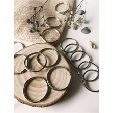 2.5 cm Çift Sıra Zincirsiz Anahtarlık Halkası (50 Adet)