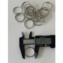 2.5 cm Çift Sıra Zincirsiz Anahtarlık Halkası (50 Adet)