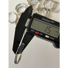 2.5 cm Çift Sıra Zincirsiz Anahtarlık Halkası (50 Adet)